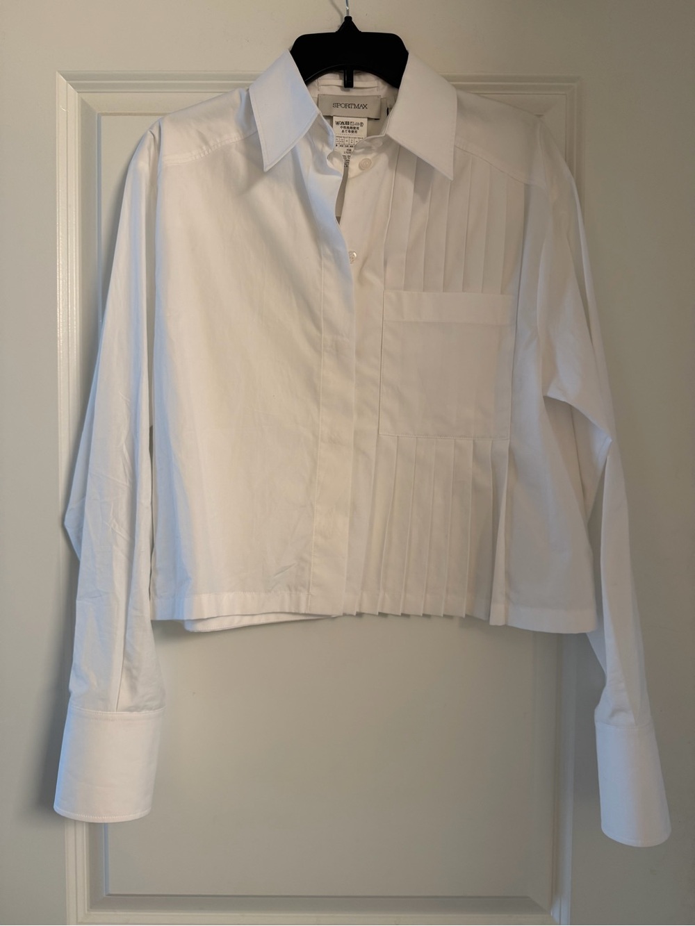 Sportmax White Classic Button-Down Shirt